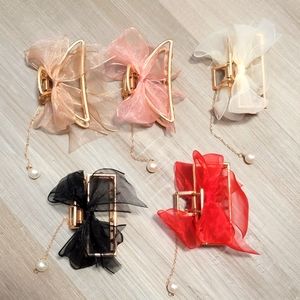 5 Pcs. Metal Hair Clip with Ribbon